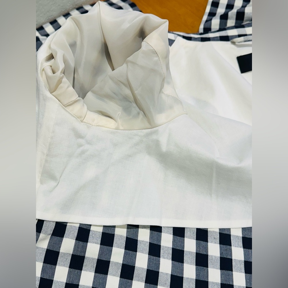 J. Crew Navy & Ivory Jacket Sz 6 - Picture 8 of 12